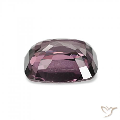 Spinelle Pourpre foncé naturelle Coussin, 1.76 ct, VS