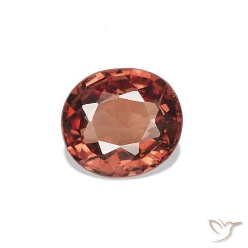 Spinelle Rose foncé Rouge naturelle ovale, 0.46 ct, VVS