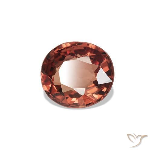 Spinelle Rose foncé Rouge naturelle ovale, 0.46 ct, VVS
