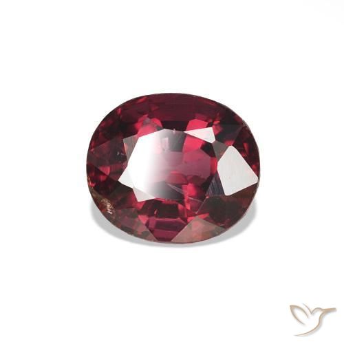 Spinelle Pourpre-Rouge naturelle ovale, 0.74 ct, VS