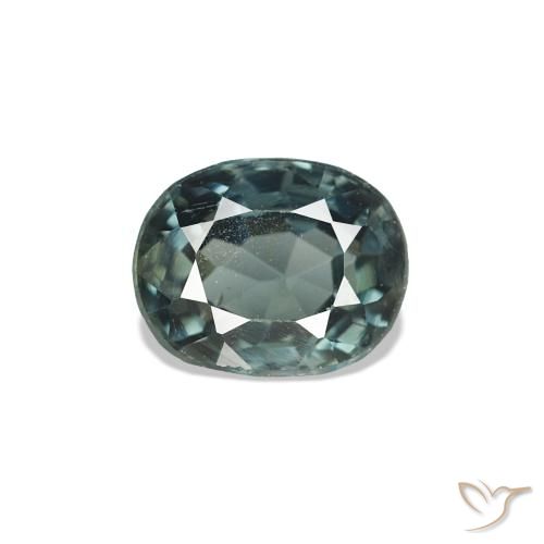 Spinelle Vert moyen naturelle ovale, 0.66 ct, VS