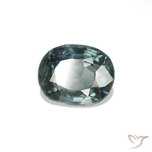 Spinelle Vert moyen naturelle ovale, 0.66 ct, VS