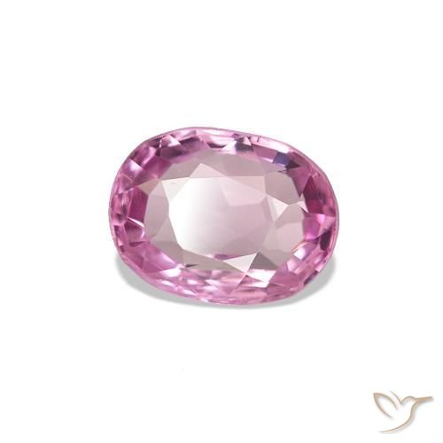 Spinelle Rose pourpre royal très clair naturelle ovale, 0.66 ct, VVS