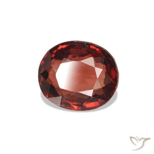 Spinelle Rouge foncé naturelle ovale, 0.61 ct, VVS
