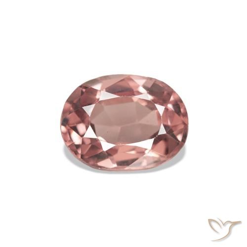 Spinelle Rouge brique léger naturelle ovale, 0.64 ct, VVS-VS