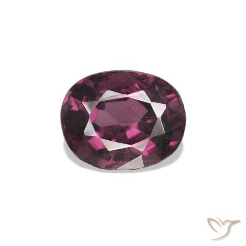 Spinelle Violet foncé naturelle ovale, 0.68 ct, VVS-VS