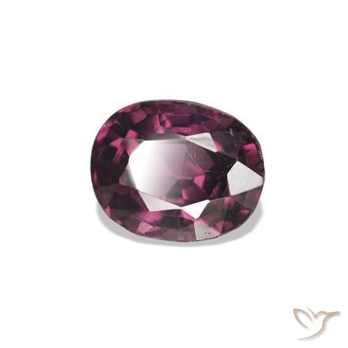 Spinelle Violet foncé naturelle ovale, 0.68 ct, VVS-VS