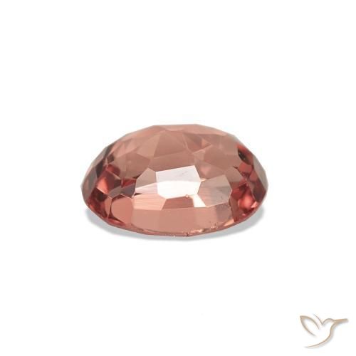 Spinelle Orange rougeâtre naturelle ovale, 0.53 ct, VS