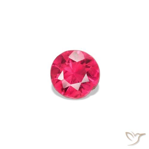 Spinelle rose naturelle coupe roude, 0,09 ct, VS-SI