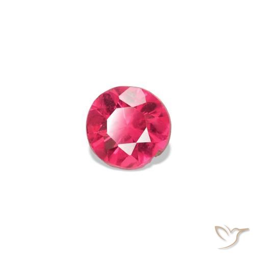 Spinelle rose naturelle coupe roude, 0,09 ct, VS-SI