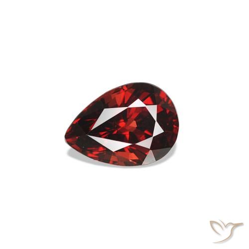 0.59ct Rouge foncé Spinelle, En forme de poire, VVS