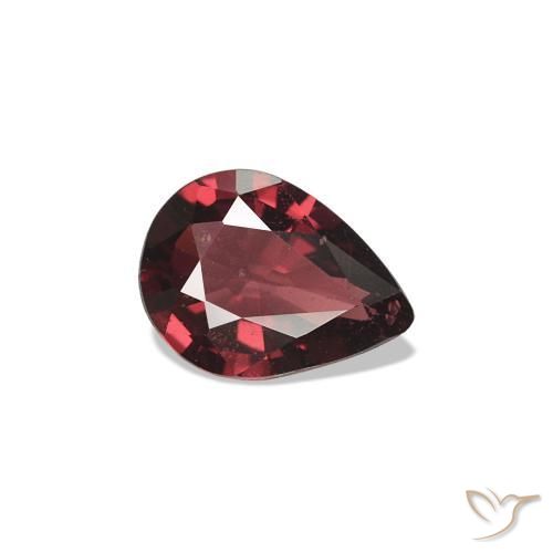 Spinelle Rouge sang profond naturelle En forme de poire, 0.42 ct, VVS-VS