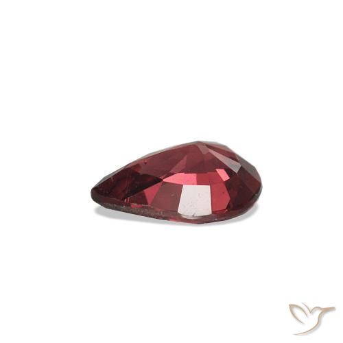 Spinelle Rouge sang profond naturelle En forme de poire, 0.42 ct, VVS-VS