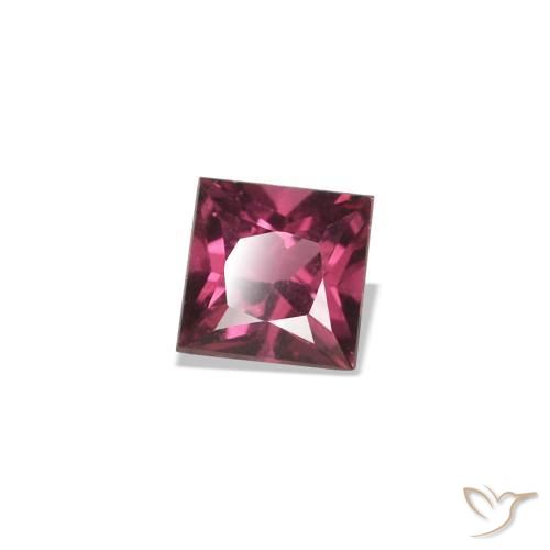 Spinelle Pourpre-Rouge naturelle Carré, 0.18 ct, VVS-VS