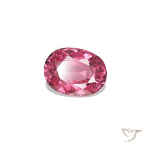 Spinelle Rouge Rosâtre naturelle Coupe ovale, 0.30 ct, VS