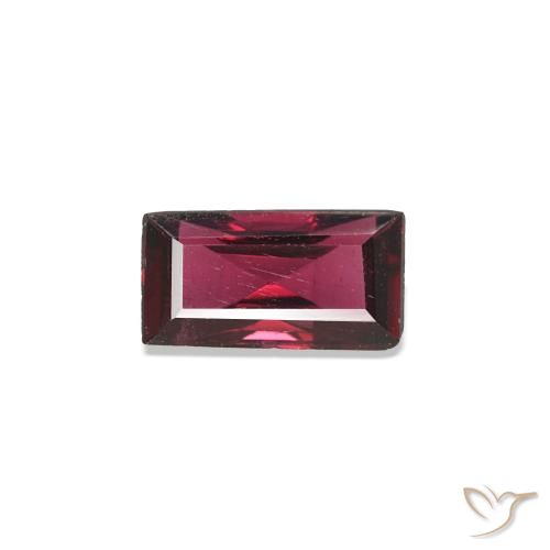 Spinelle Rouge foncé naturelle Baquette, 0.27 ct, VS