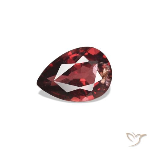 Spinelle Rouge foncé naturelle En forme de poire, 0.45 ct, VS-SI