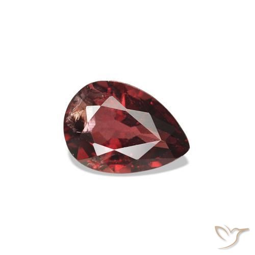 Spinelle Rouge foncé naturelle En forme de poire, 0.45 ct, VS-SI