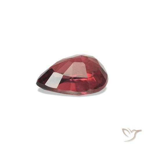 Spinelle Rouge foncé naturelle En forme de poire, 0.45 ct, VS-SI