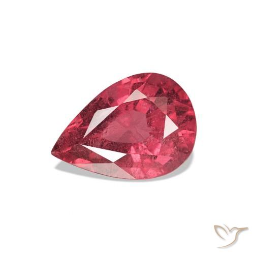 Spinelle Rouge Rosâtre naturelle En forme de poire, 0.96 ct, VS