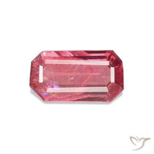 0.83ct Rose intense Spinelle, Taille émeraude, VS-SI