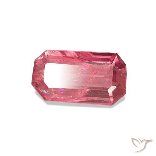 Spinelle Rose intense naturelle Taille émeraude, 0.83 ct, VS-SI