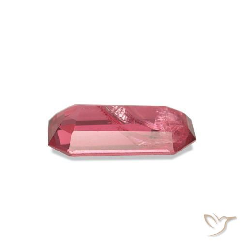 Spinelle Rose intense naturelle Taille émeraude, 0.83 ct, VS-SI