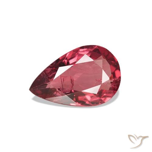 Spinelle Vin rouge profond naturelle En forme de poire, 0.93 ct, VS-SI