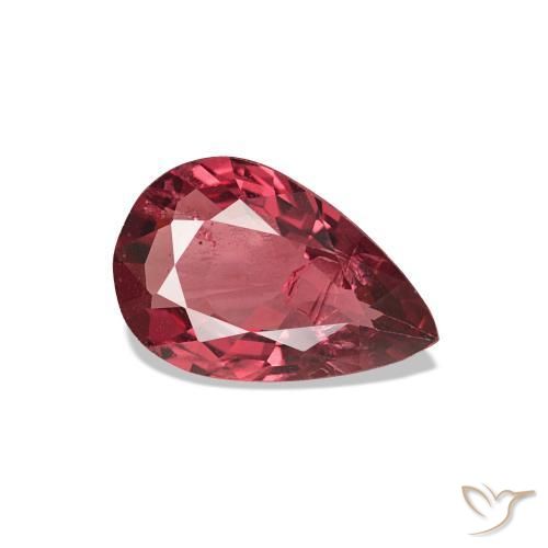 Spinelle Vin rouge profond naturelle En forme de poire, 0.93 ct, VS-SI