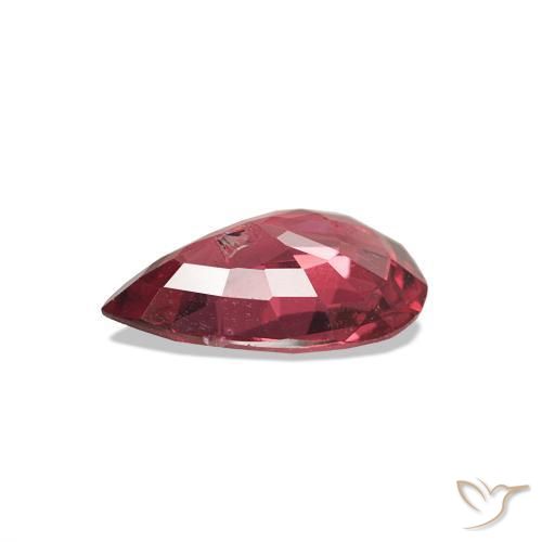 Spinelle Vin rouge profond naturelle En forme de poire, 0.93 ct, VS-SI