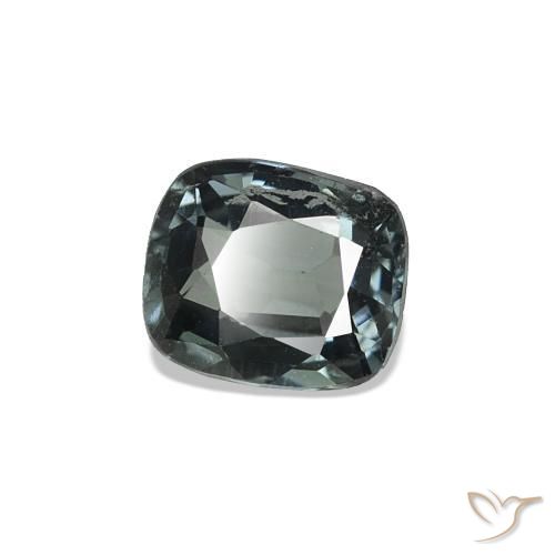 Spinelle Argent foncé naturelle Coussin, 0.54 ct, VS