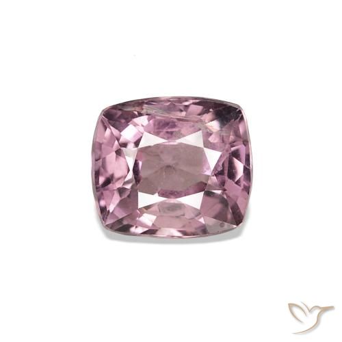 Spinelle Violet Rosâtre naturelle Coupe coussin, 0.76 ct, VS