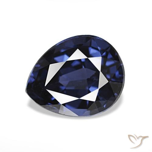 1.78ct Bleu marine Spinelle, En forme de poire, VVS