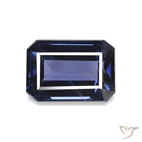 2.21ct Bleu foncé Spinelle, Taille émeraude, VVS