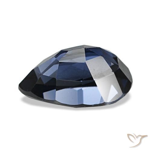 Spinelle Bleu foncé naturelle En forme de poire, 2.11 ct, VVS