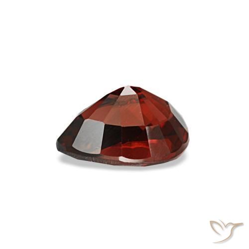 Spinelle Rouge foncé naturelle En forme de poire, 0.59 ct, VVS-VS