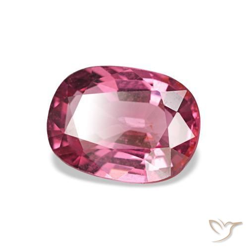Spinelle Rose foncé naturelle Coupe coussin, 1.20 ct, VVS-VS