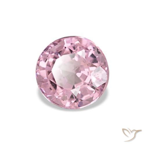 Spinelle rose naturelle coupe roude, 0,57 ct, VS