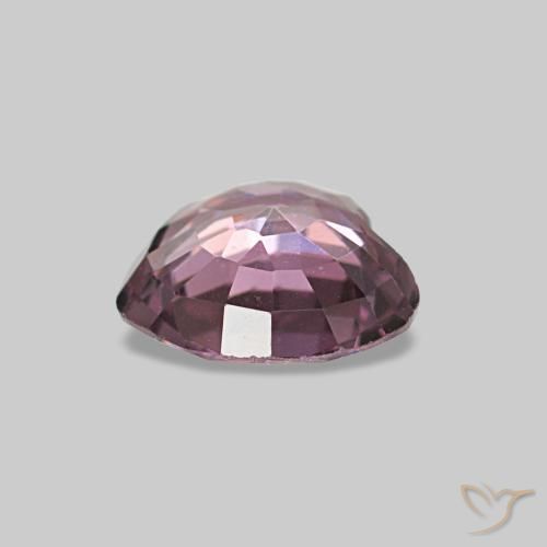 Spinelle pourpre naturelle forme de coeur, 0,63 ct, VVS