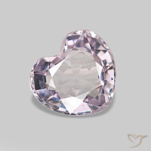 Spinelle rose naturelle forme de coeur, 0,82 ct, VVS