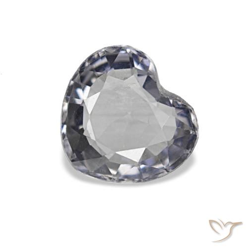 Spinelle gris de 0,70 ct, cœur, VVS