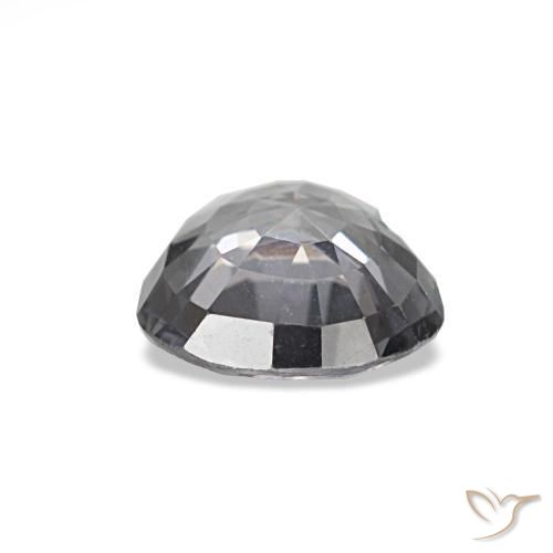 Spinelle gris naturelle forme de coeur, 0,70 ct, VVS