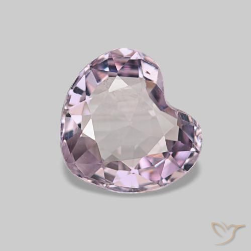 Spinelle rose naturelle forme de coeur, 0,75 ct, VVS