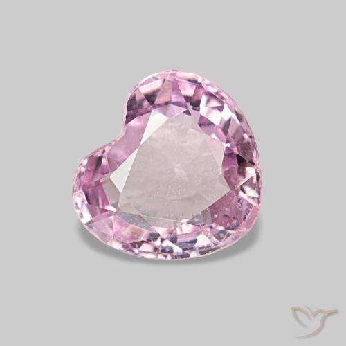 Spinelle rose naturelle forme de coeur, 0,65 ct, VS
