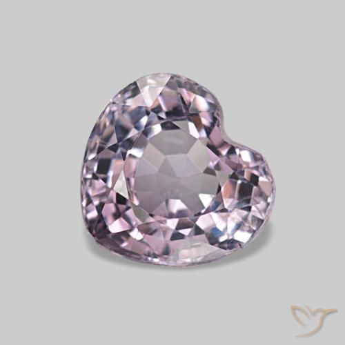 Spinelle pourpre naturelle forme de coeur, 1,03 ct, VS