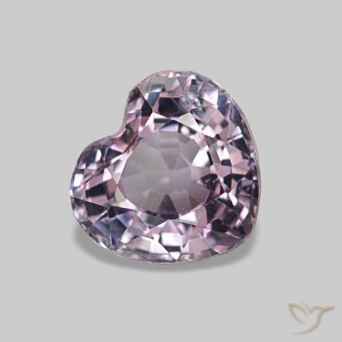 Spinelle pourpre naturelle forme de coeur, 1,03 ct, VS