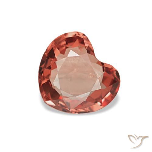 Spinelle rouge naturelle forme de coeur, 0,54 ct, VS