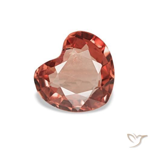 Spinelle rouge naturelle forme de coeur, 0,54 ct, VS