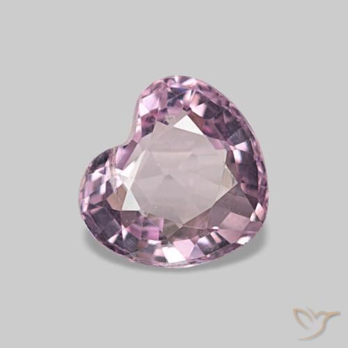 Spinelle rose naturelle forme de coeur, 0,70 ct, VS