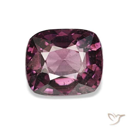 Spinelle pourpre de 1,28 ct, coussin, VVS-VS